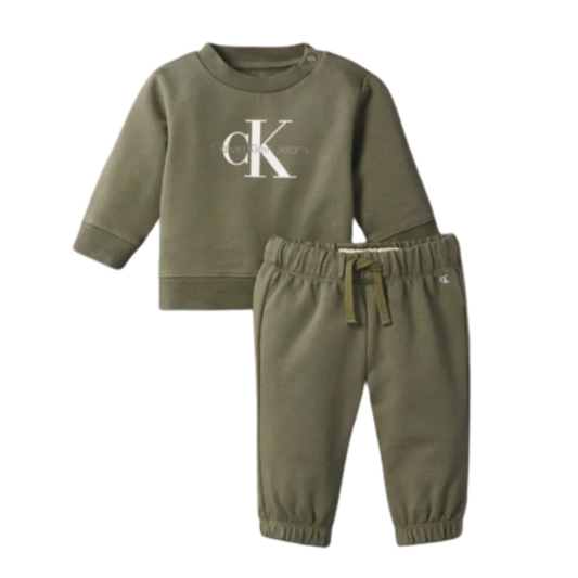Calvin Klein - Two Pieces CK Cotton Khaki Set