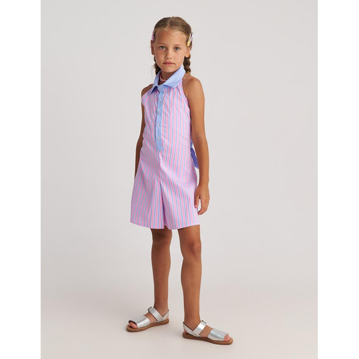 Two in a Castle - The Cool Backless Shirt Playsuit