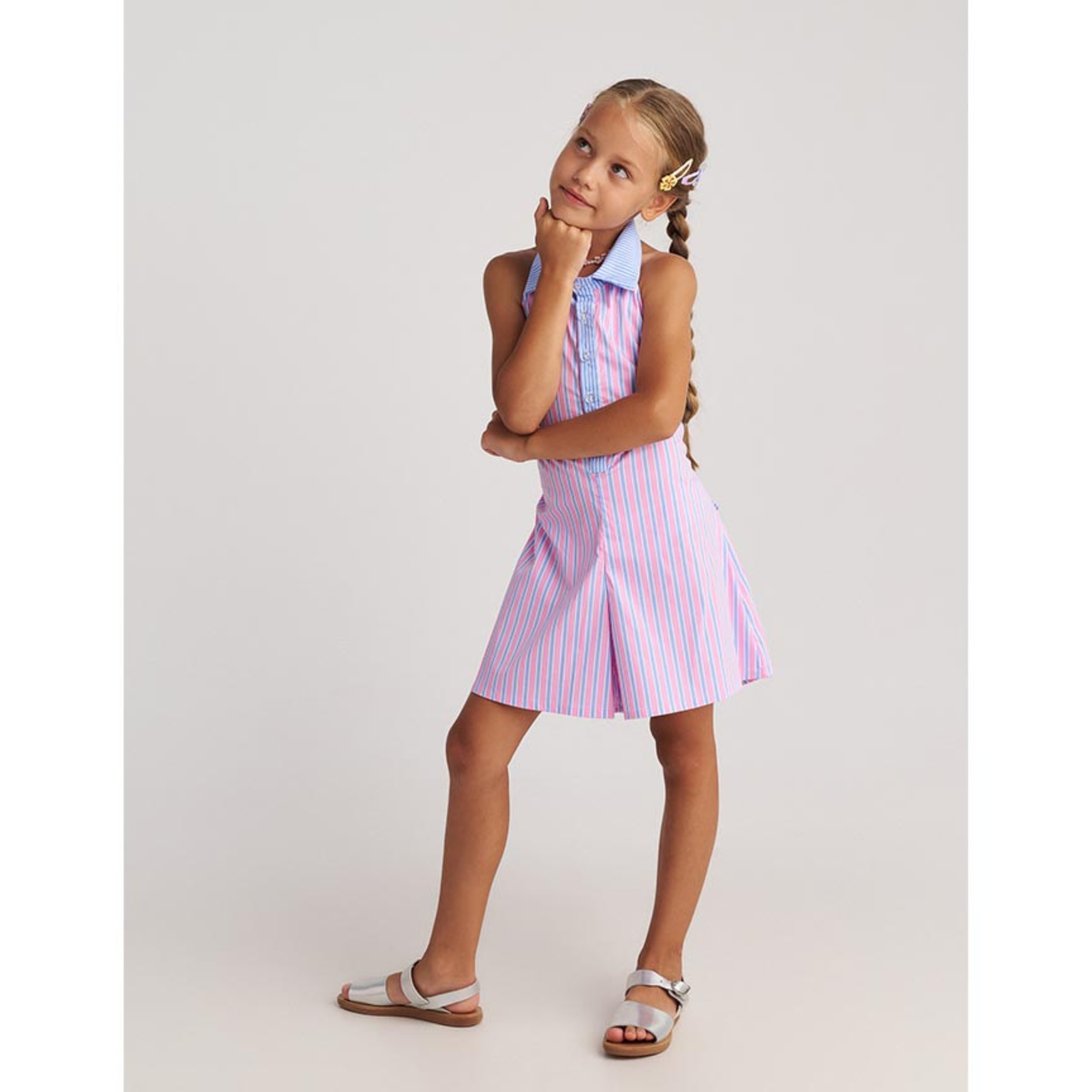 Two in a Castle - The Cool Backless Shirt Playsuit