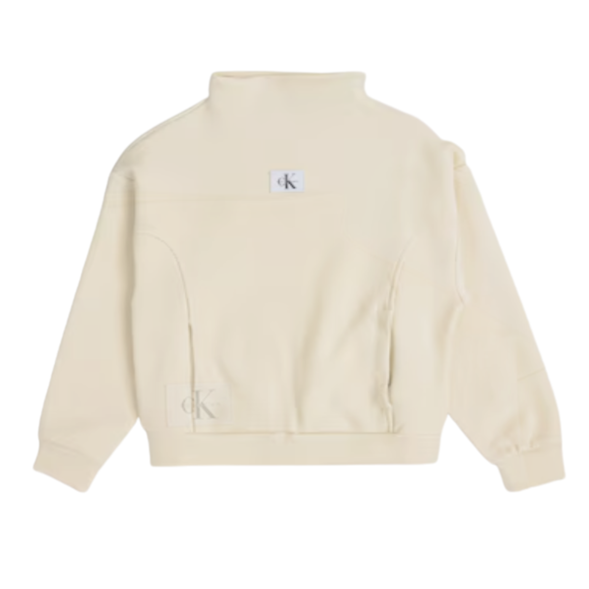 Calvin Klein - Ivory Cotton Girls Sweatshirt