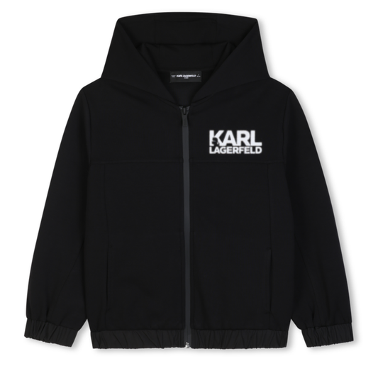 KARL LAGERFELD - Black Boys Cotton Jacket