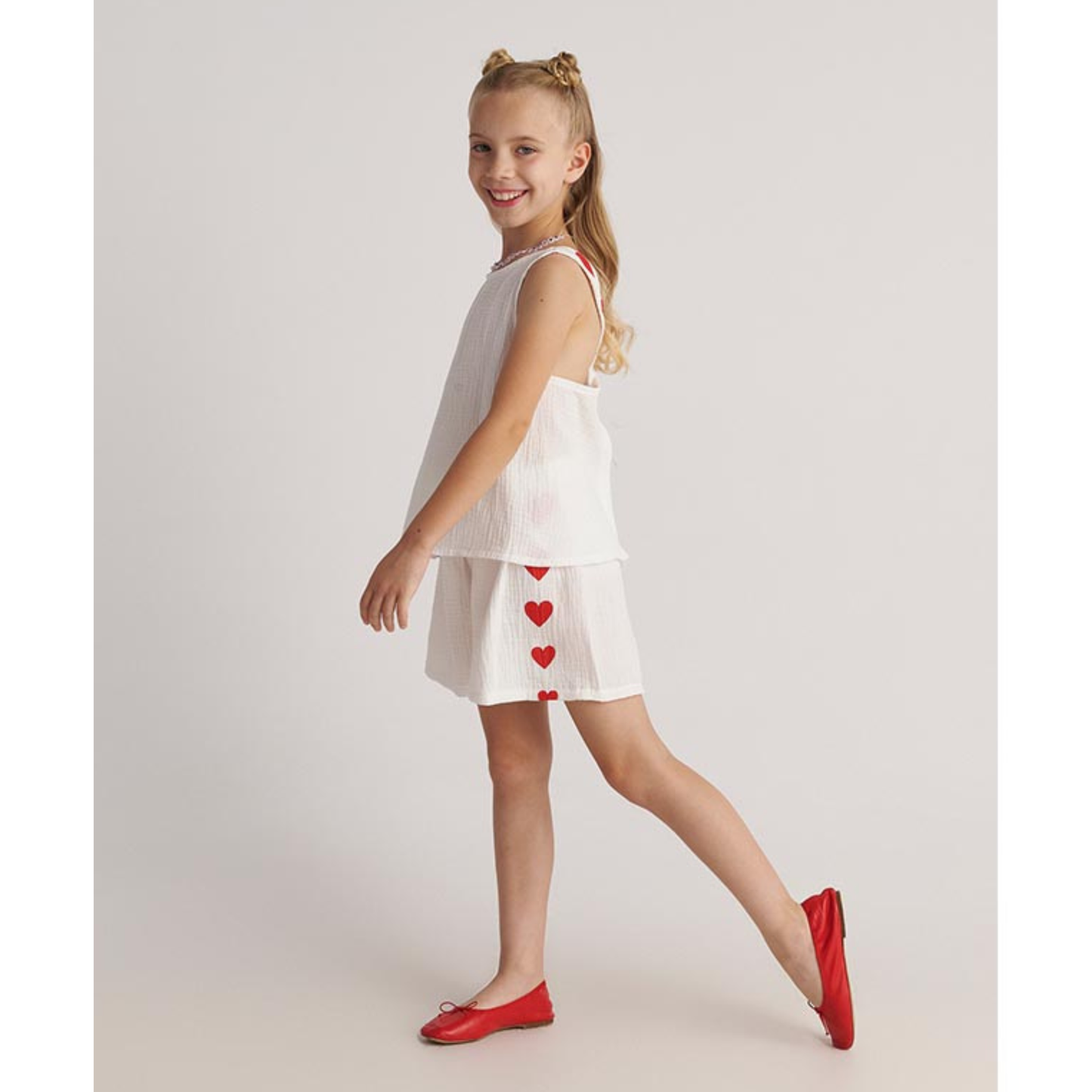 Two in a Castle - The Hearts Set Backless Top & Shorts