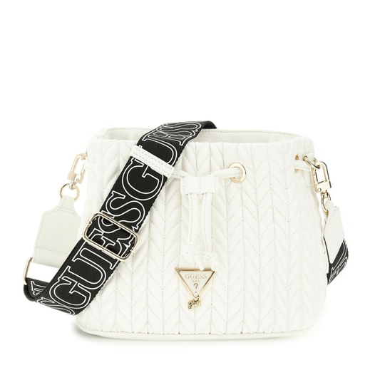 Guess - White Stylish Leather Bag