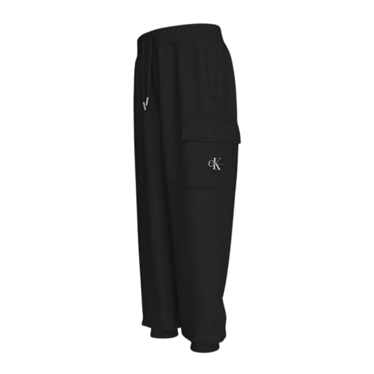 Calvin Klein - Black Cotton Cargo Trackpant