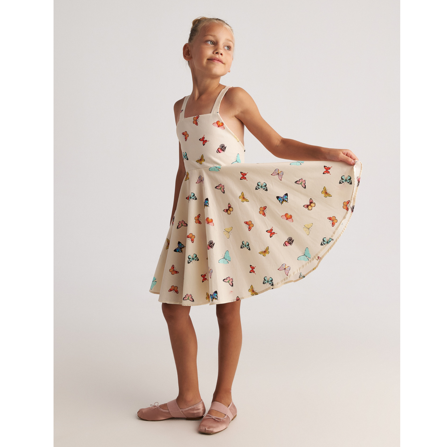 Two in a Castle - Butterfly Sky Backless Bow Dress