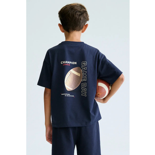 Mayoral - Baseball Blue Cotton Set