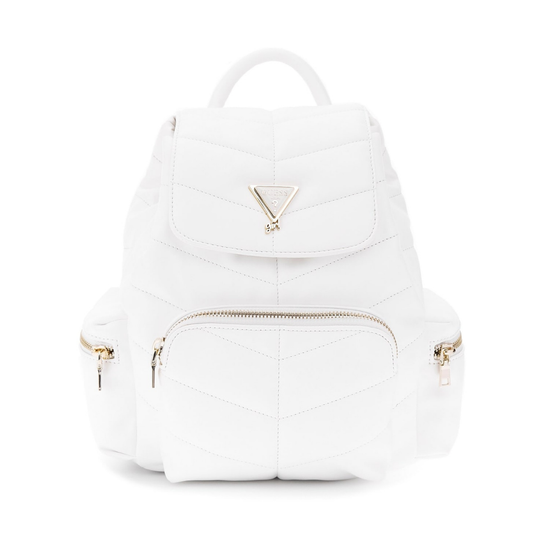 Guess - White Leather Backpack