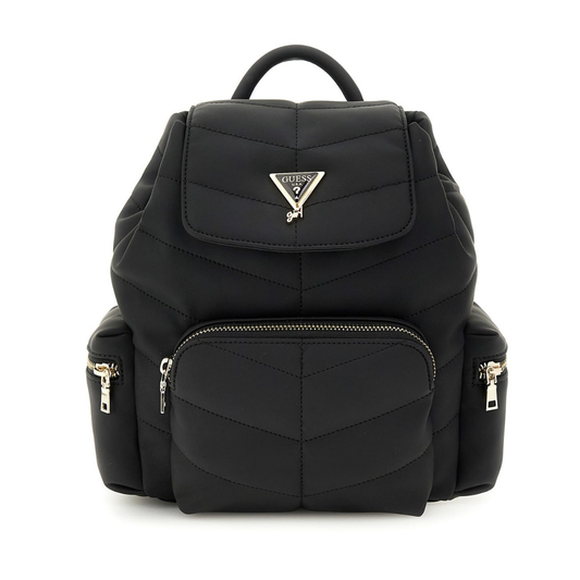 Guess - Black Leather Backpack