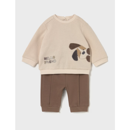 Mayoral - Newborn Beige Dog Set