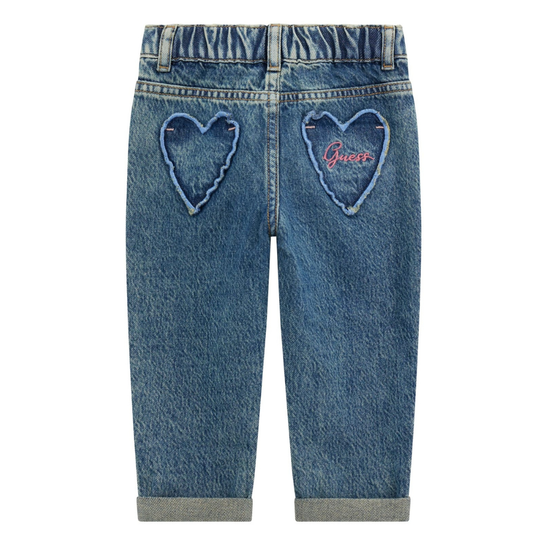 Guess - Girls Blue Jeans with Flowers