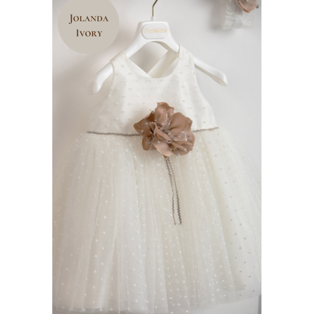 Girls Christening Dress - Code: Jolanda Ivory