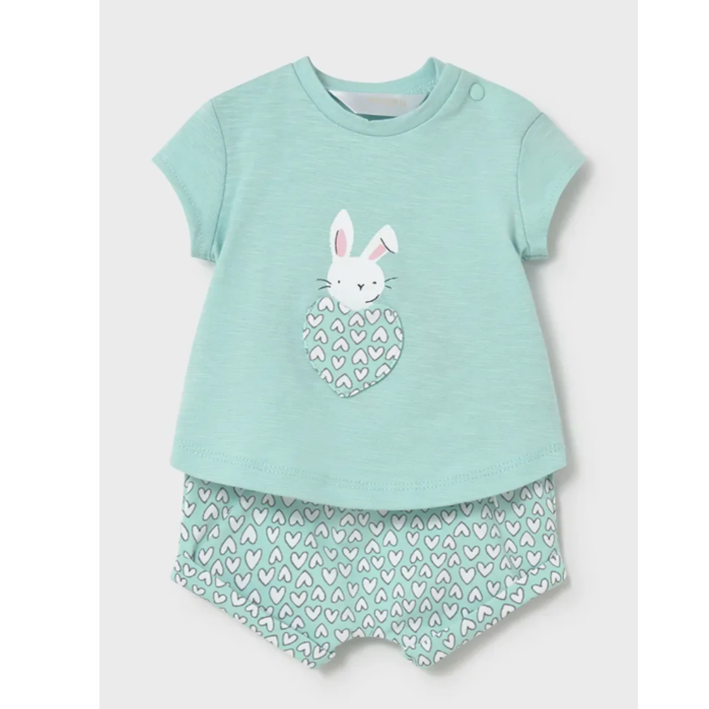 Mayoral - Green Hearts Cotton Set