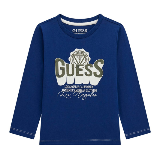Guess - Blue 3D Logo Boys Top