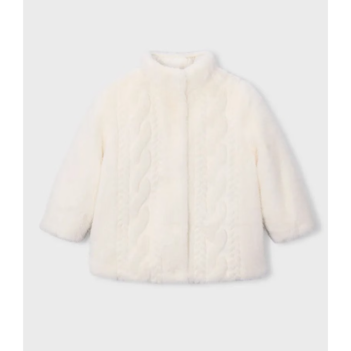 Mayoral - Ivory Fur Girls Coat
