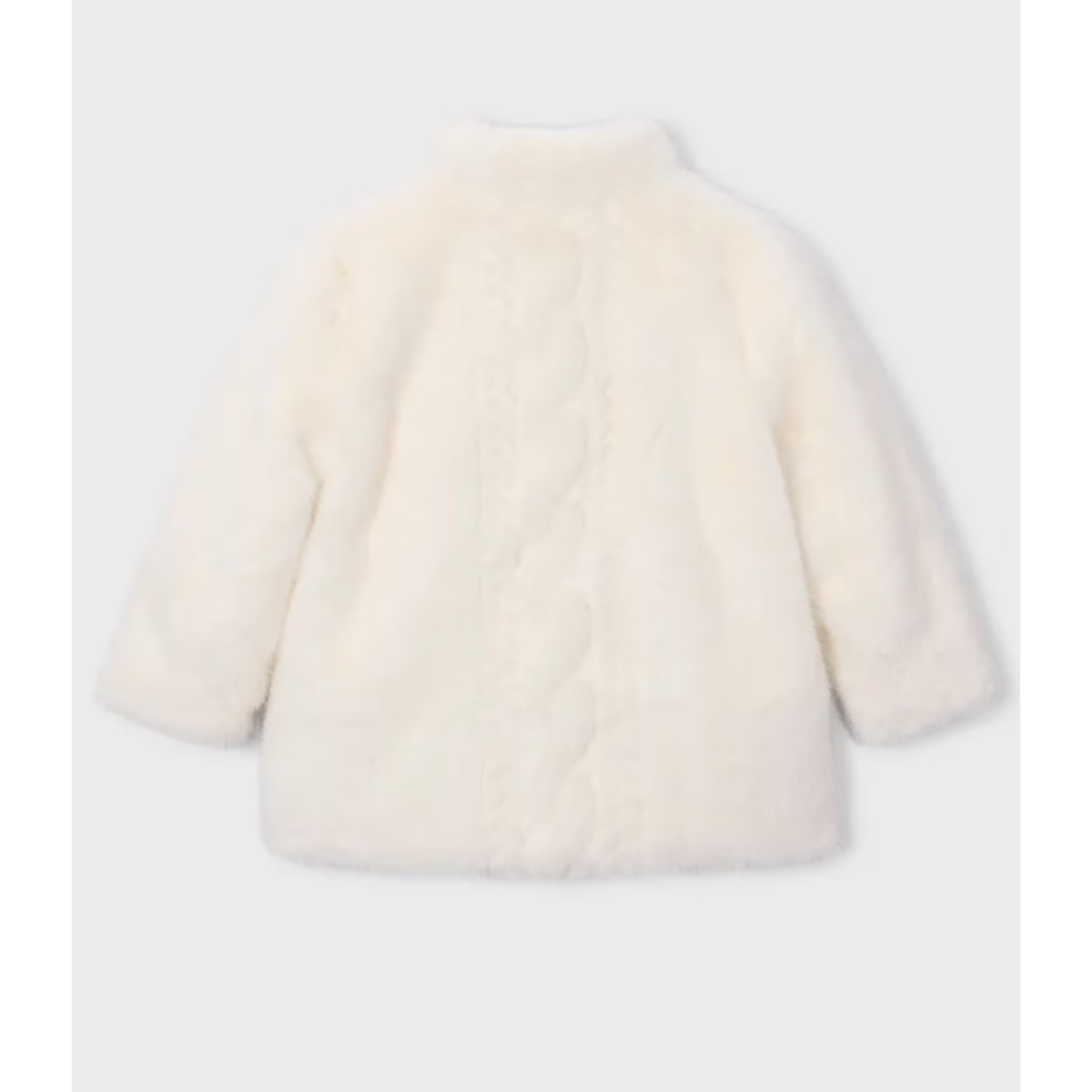 Mayoral - Ivory Fur Girls Coat