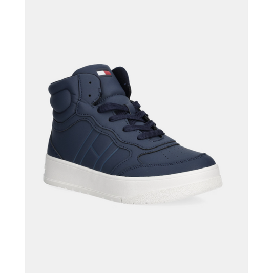 Tommy Hilfiger - Blue High Top Lace Up Sneaker