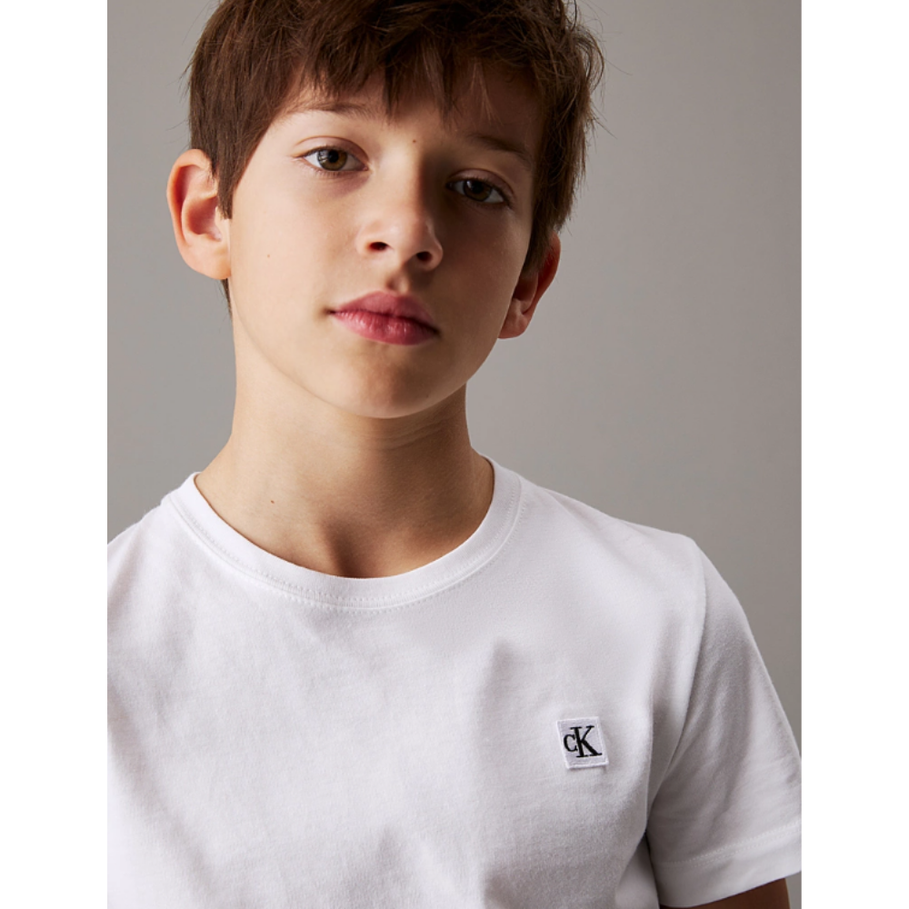 Calvin Klein - White Unisex Small Logo Top