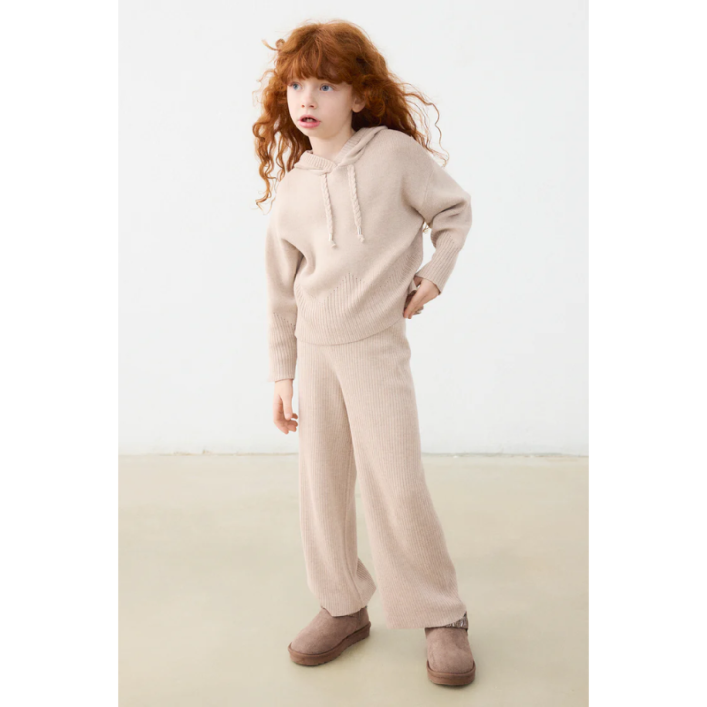 Mayoral - Knitted Beige Girls Set