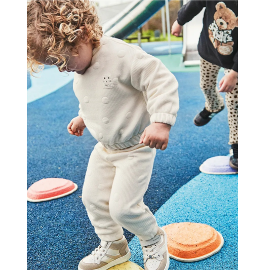 Mayoral - Young Girls Ivory Quilted Tracksuit