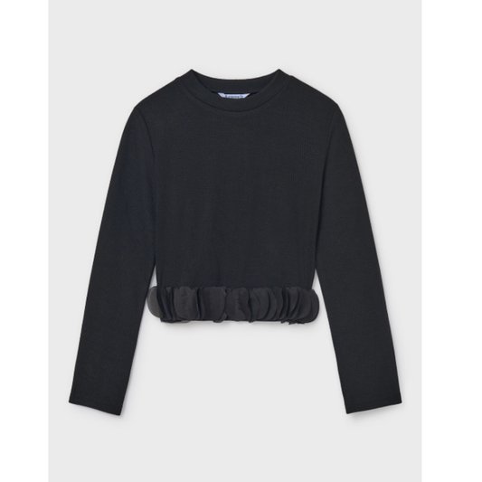 Mayoral - Girls Ruffle Hemmed T-Shirt