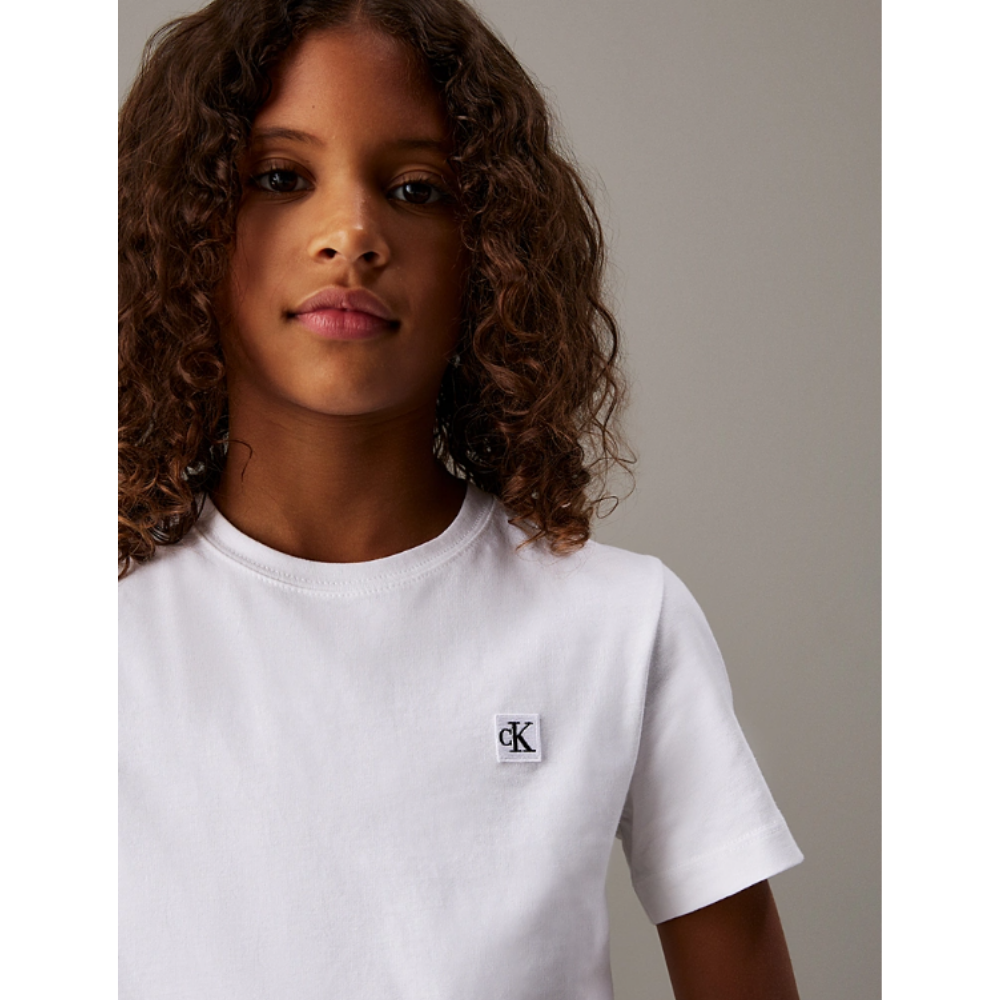 Calvin Klein - White Unisex Small Logo Top