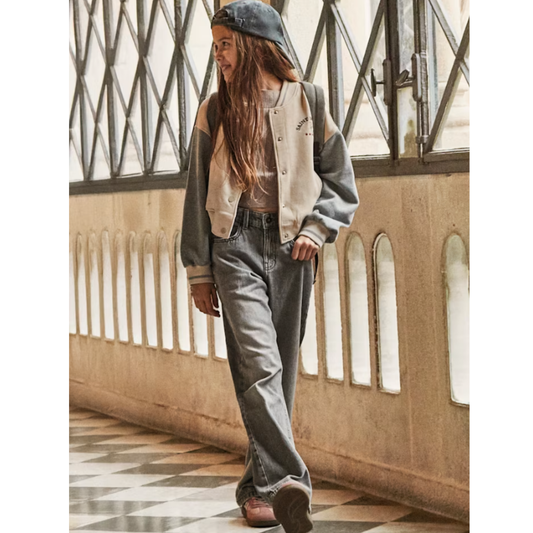 Mayoral - Girls Grey Dad Jeans