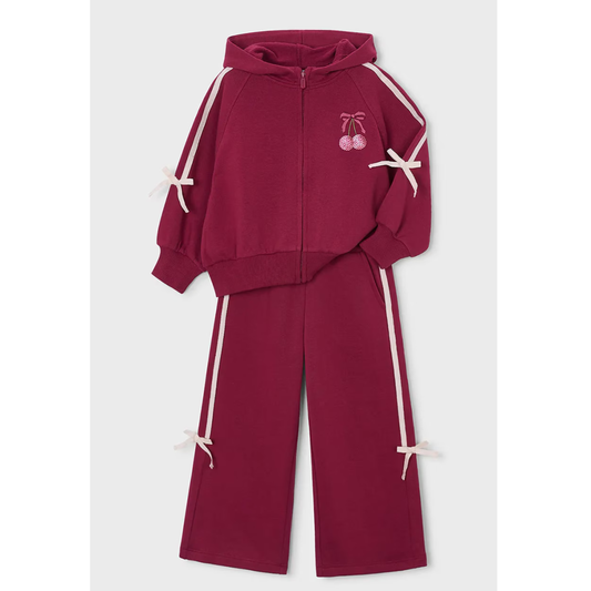 Mayoral - Red Cherry Wide Leg Tracksuit