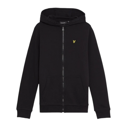 Lyle & Scott - Black Zip Cotton Jacket