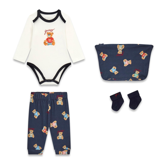 Guess - Blue Full of Bears 4 Pieces Set