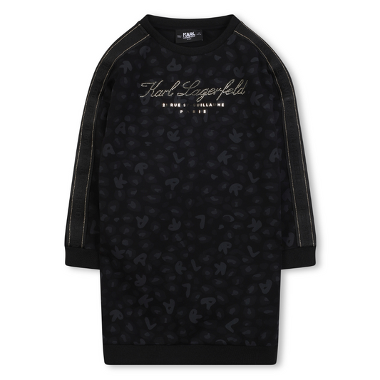KARL LAGERFELD - Soft Animal Print Cotton Dress