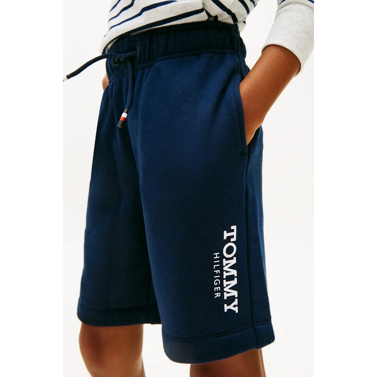 Tommy Hilfiger - Blue Navy Monotype Print Sweatshorts