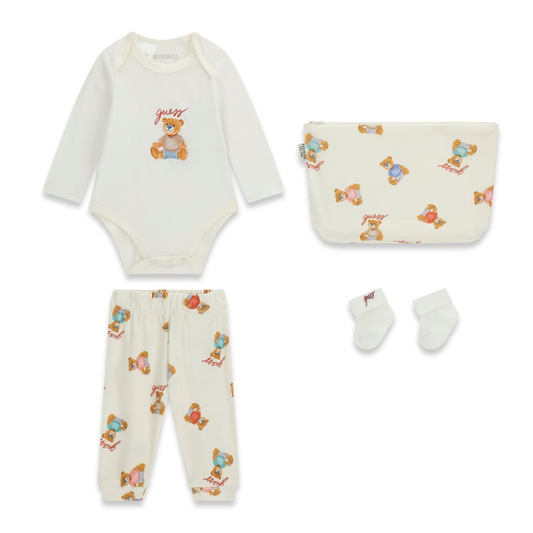 Guess - Ivory Full of Bears 4 Pieces Set