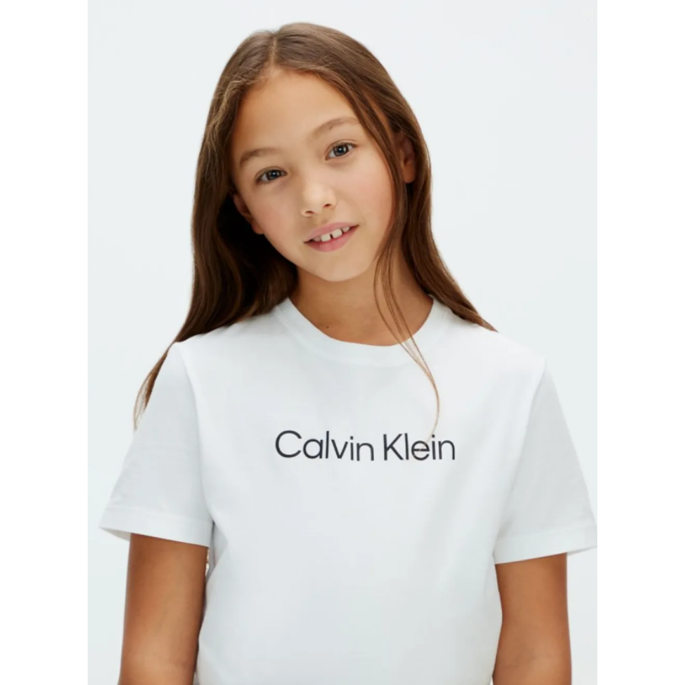 Calvin Klein - White Unisex Logo Top