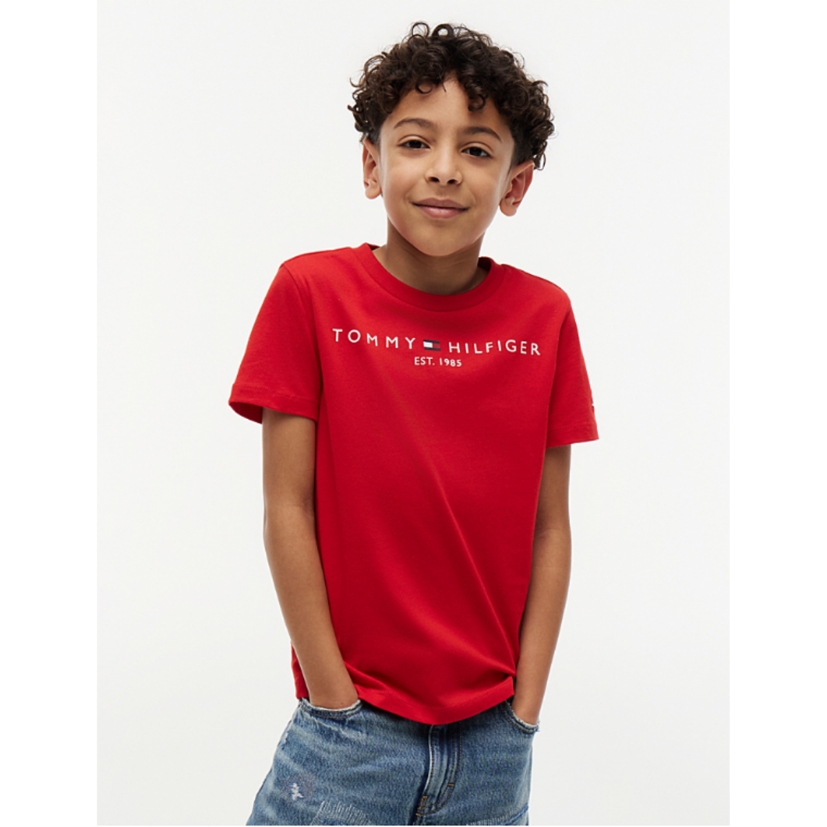 Tommy Hilfiger - Red Unisex Essential Top