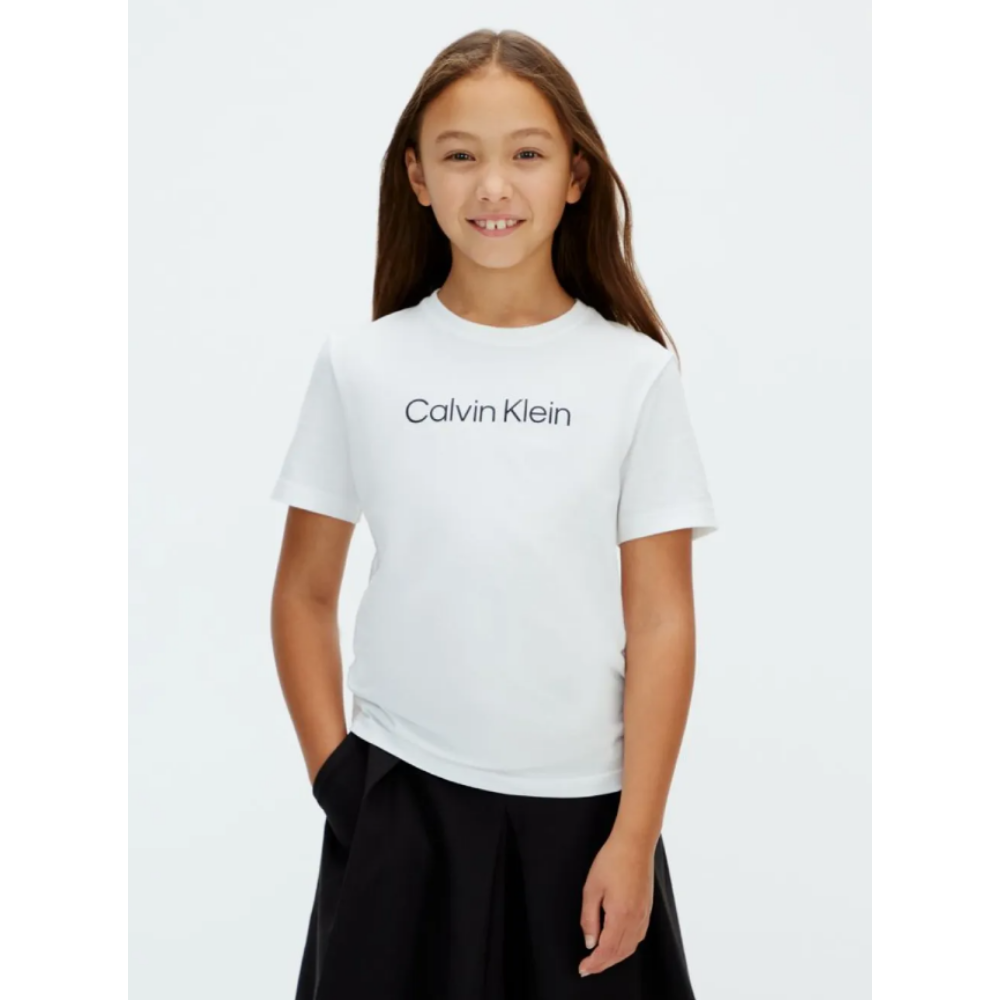 Calvin Klein - White Unisex Logo Top