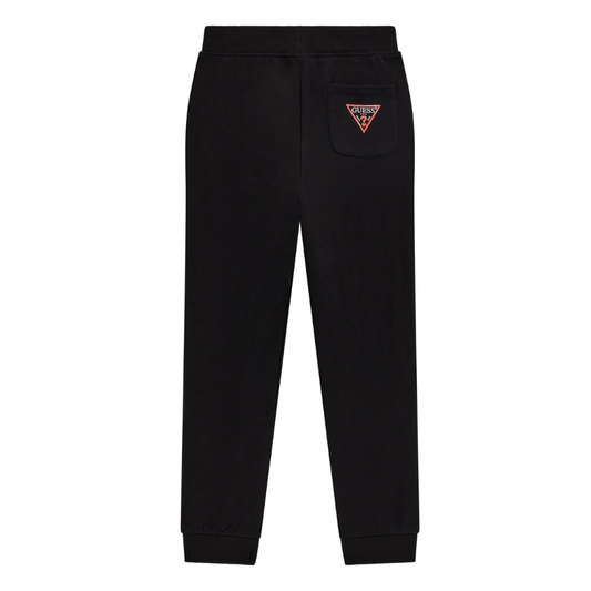 Guess - Black Basic Logo Cotton Pants