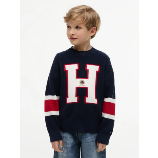 Tommy Hilfiger - Knitted Blue H Jumper