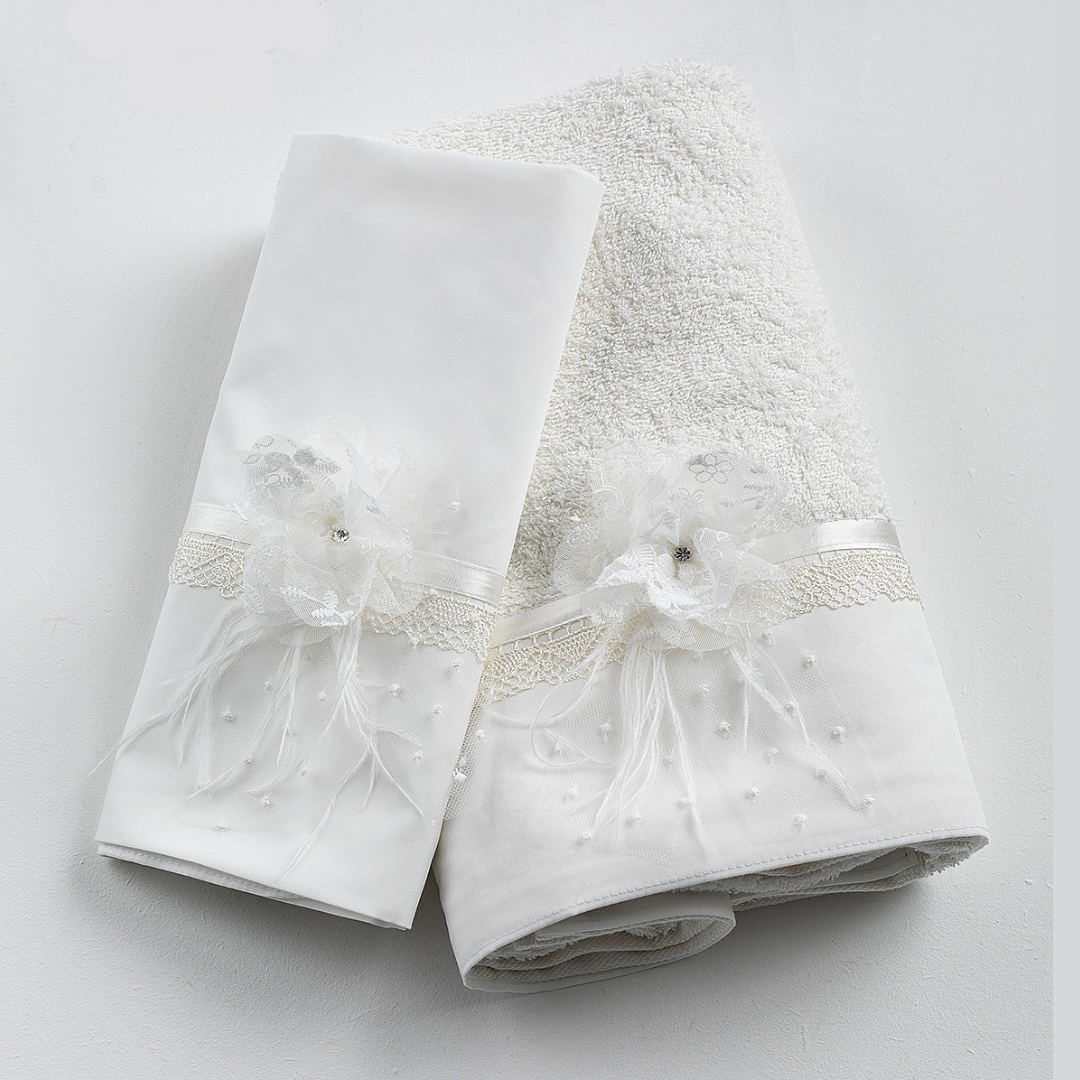 Girls Christening Oilcloths - Code: LK Myriam Ivory