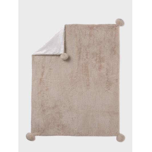 Mayoral - Baby Pom Pom Beige Blanket