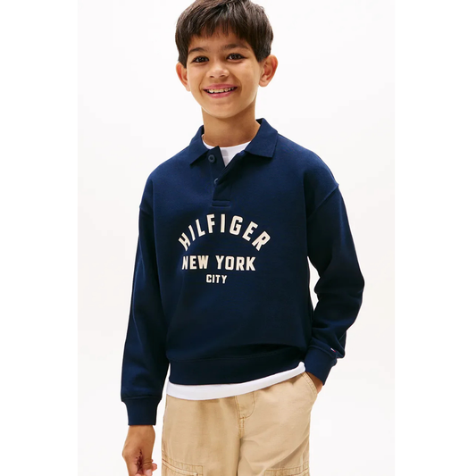 Tommy Hilfiger - Blue Polo Sweatshirt