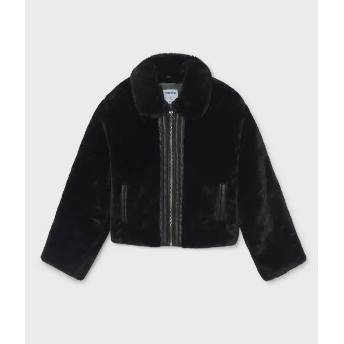 Mayoral - Short Black Fur Coat