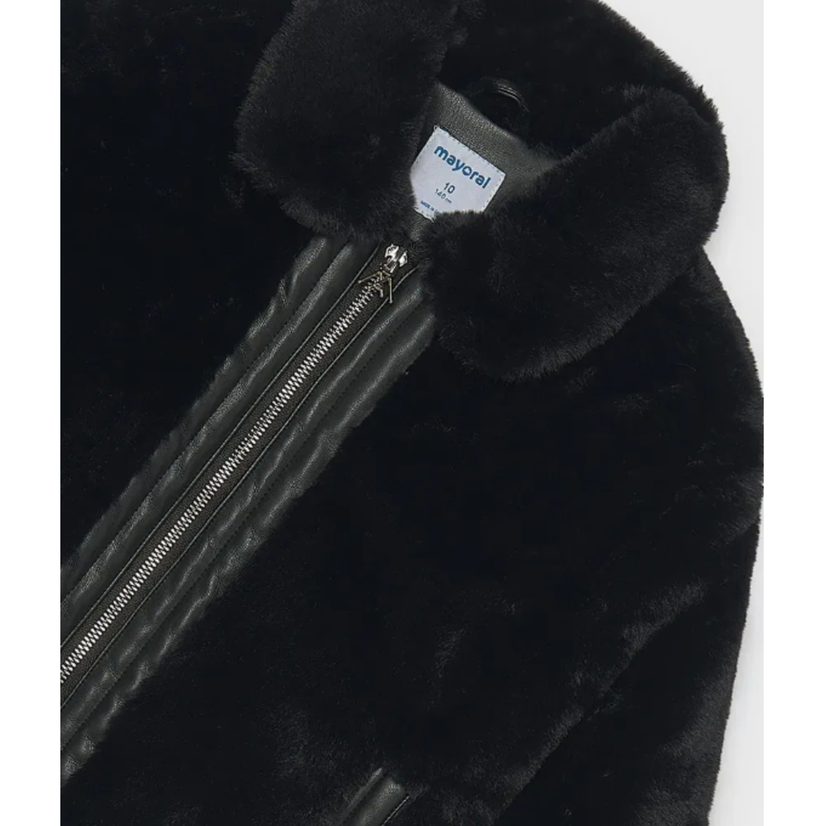 Mayoral - Short Black Fur Coat