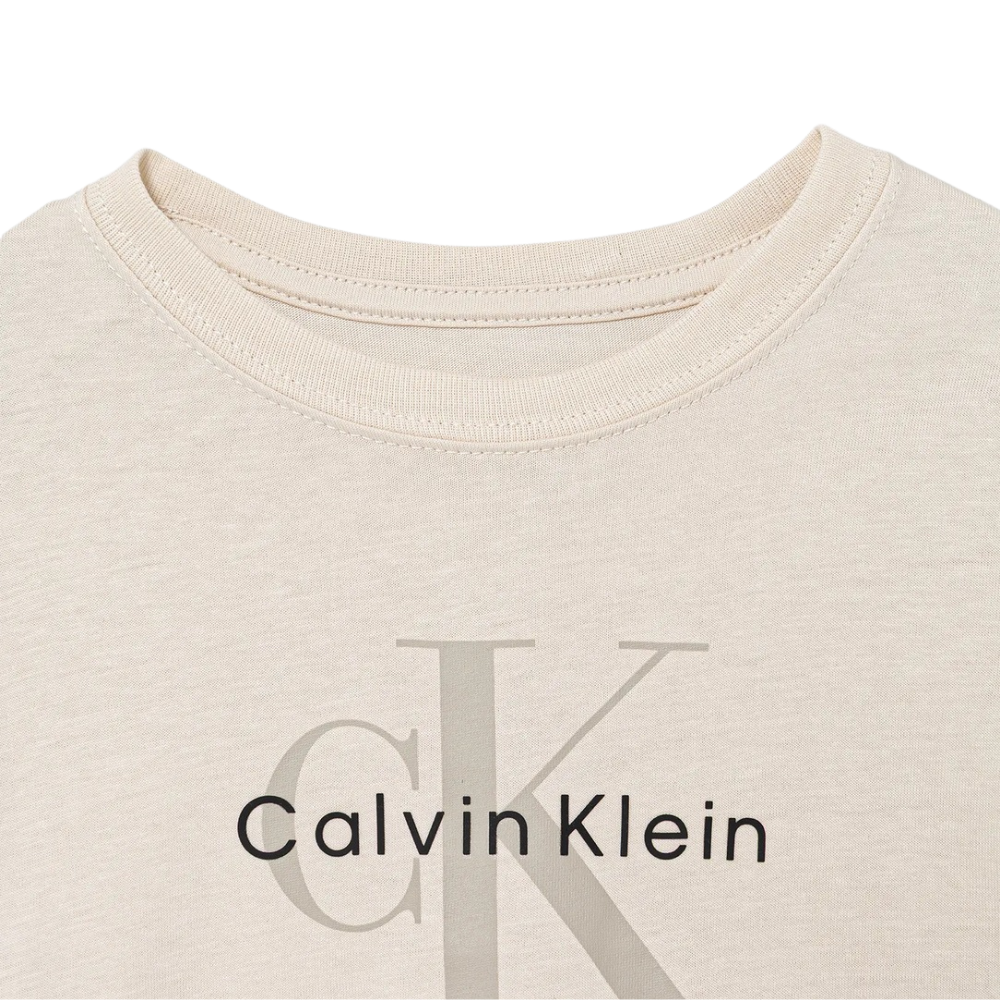 Calvin Klein - Ivory Big Logo Top