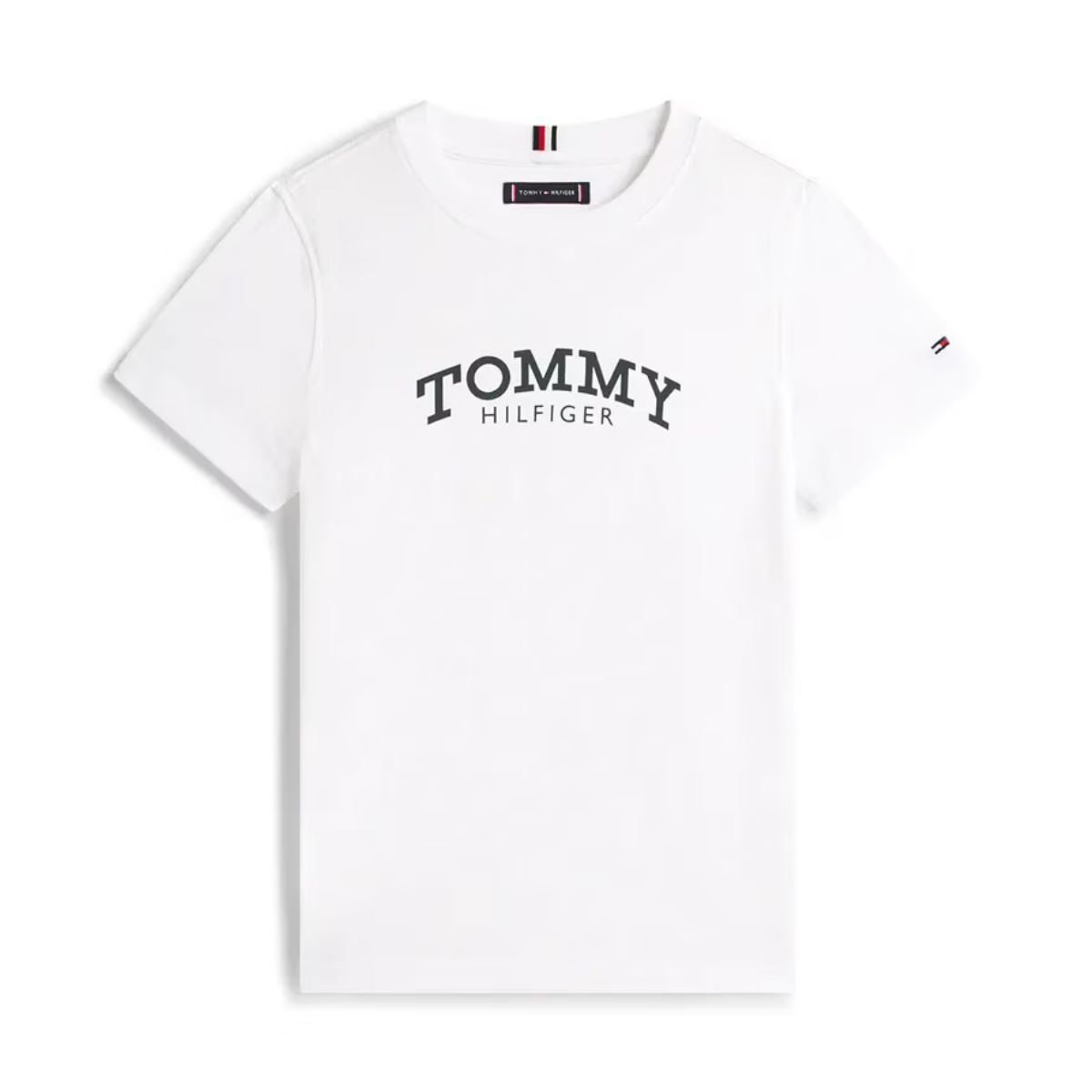 Tommy Hilfiger - White Monotype Print Graphic Top