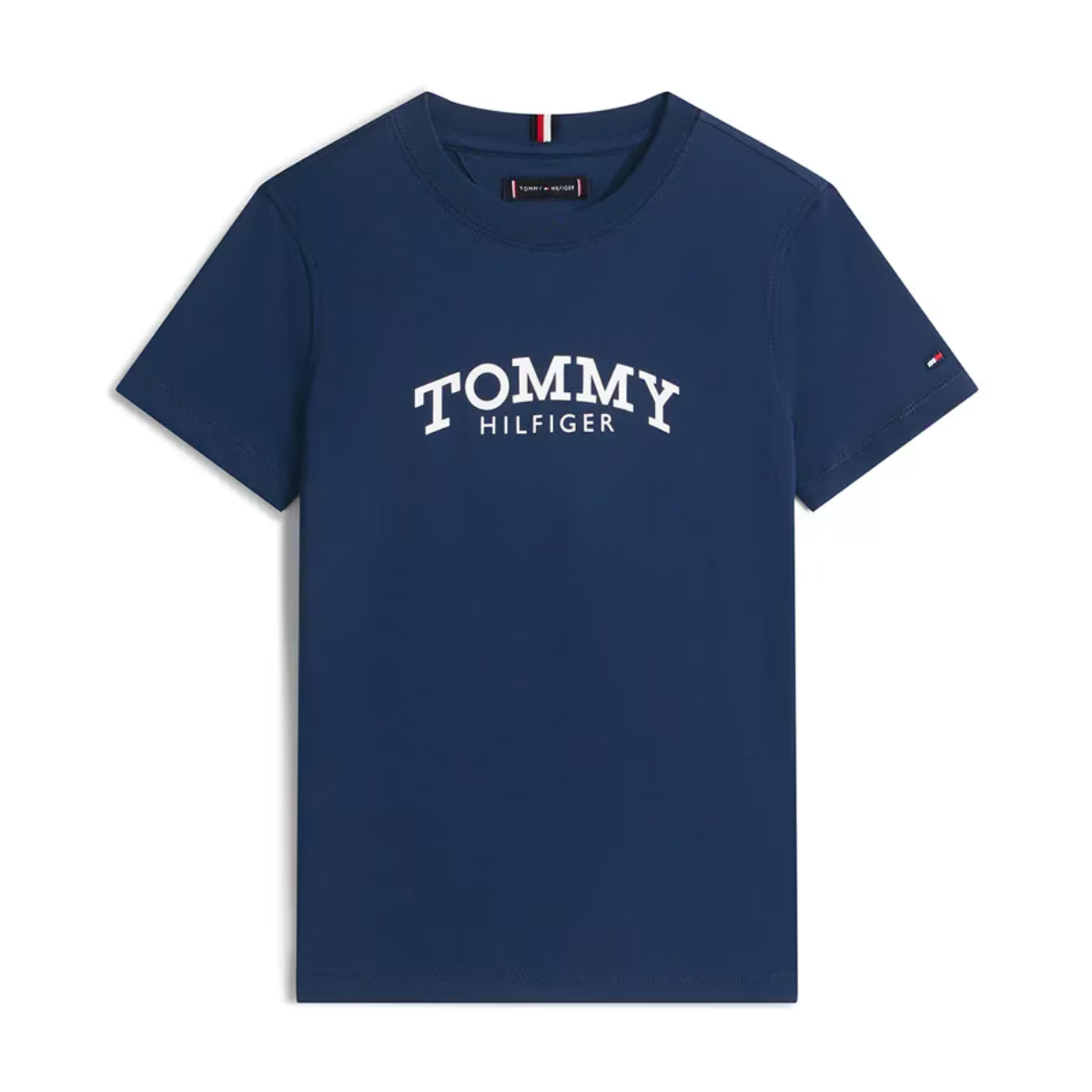 Tommy Hilfiger - Blue Navy Monotype Print Graphic Top