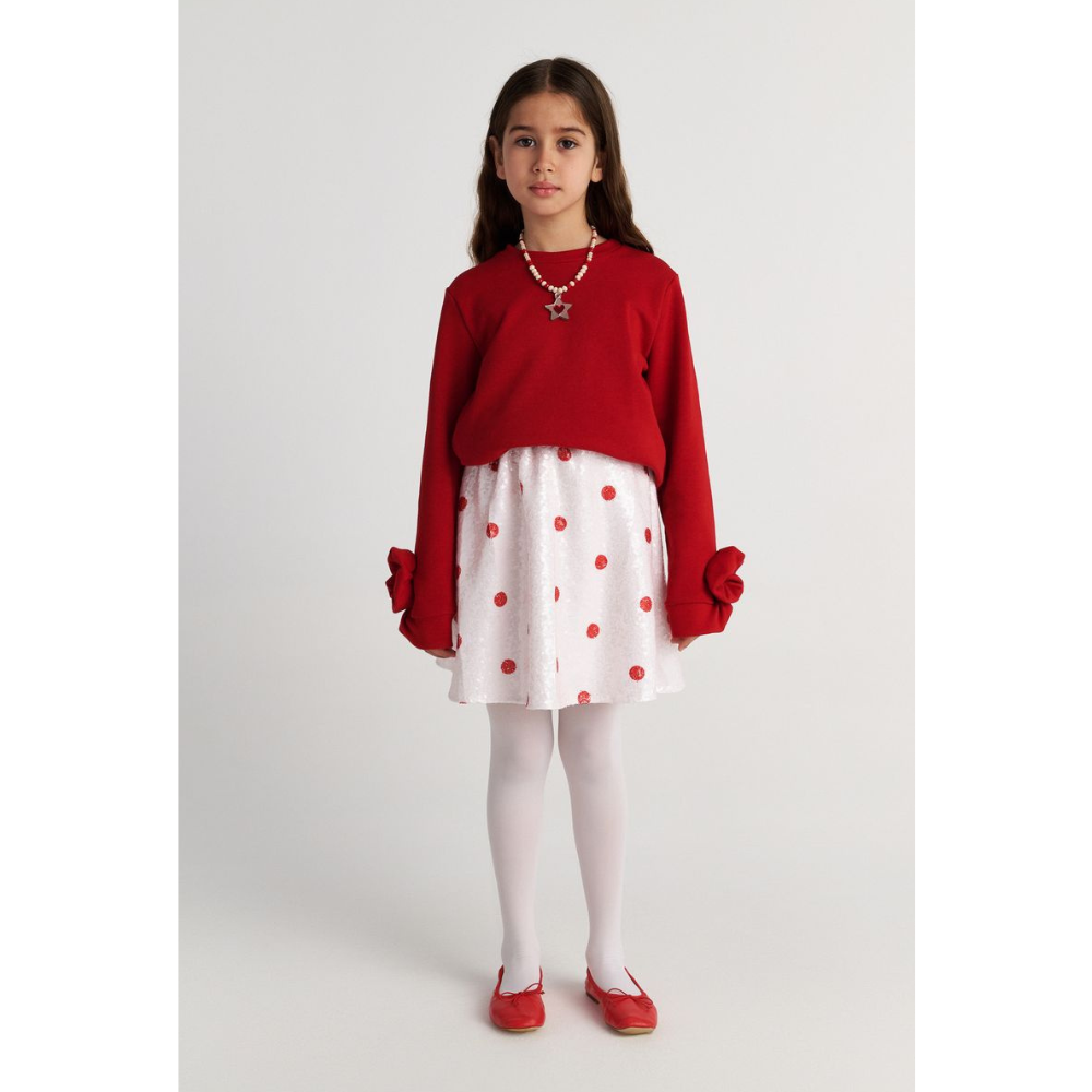 Two in a Castle - Red Pua Skirt
