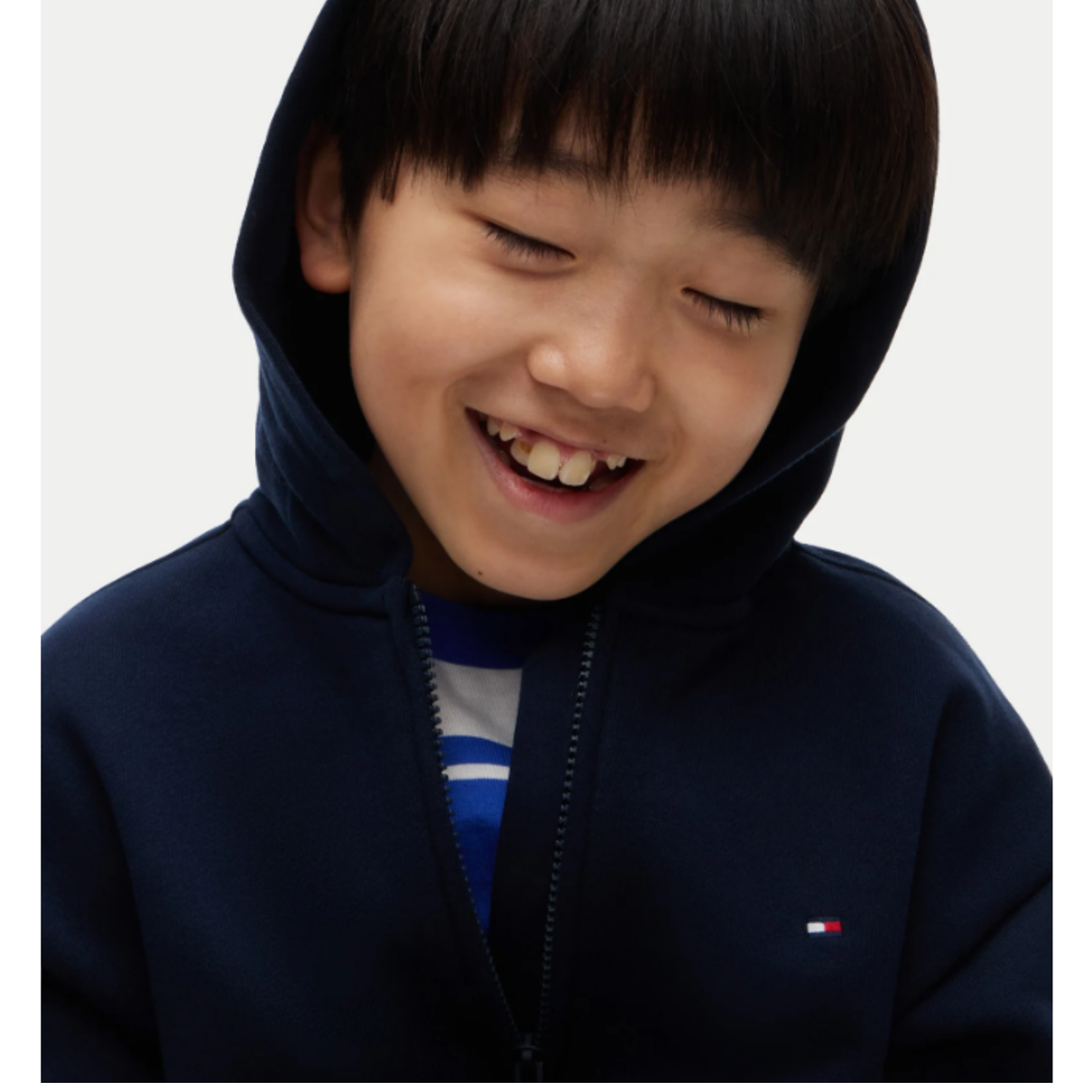 Tommy Hilfiger - Blue Cotton Big TH Jacket