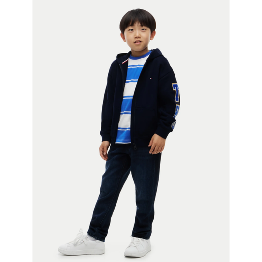 Tommy Hilfiger - Blue Cotton Big TH Jacket