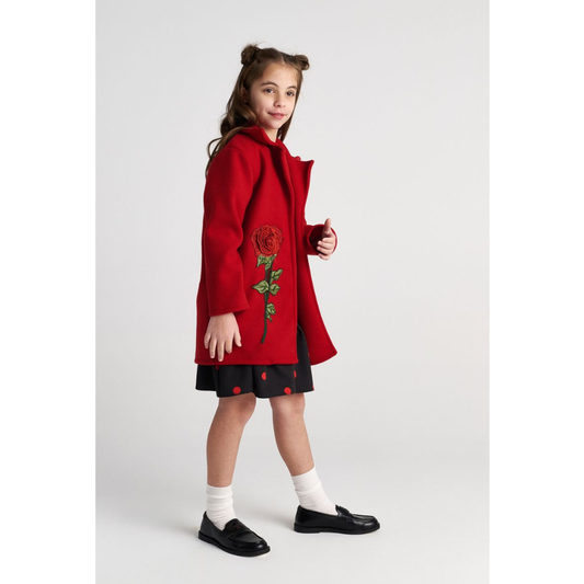 Two in a Castle - Red Coat with Rose