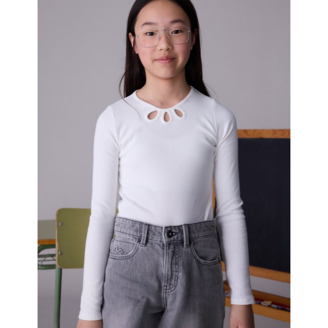 Mayoral - Formal Cotton White Top